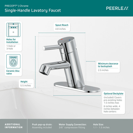 Peerless Precept Single-Handle Bath Faucet P1547LF-M